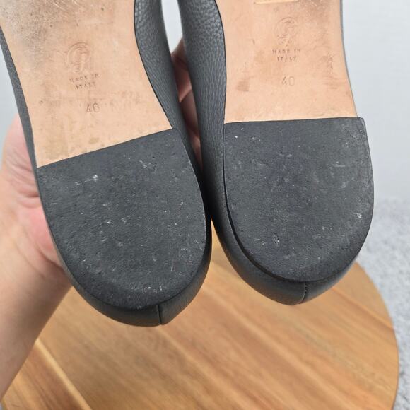 M. Gemi The Stellato Gray Leather Slip On Casual Daily Loafer Flats Women 40 - Picture 12 of 13